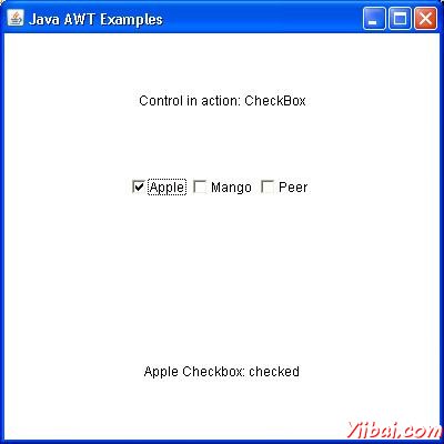 AWT CheckBox