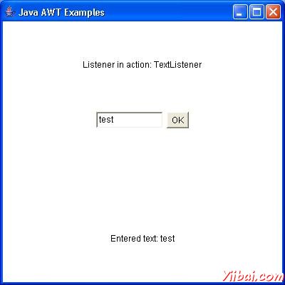 AWT TextListener