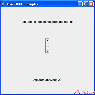 SWING AdjustmentListener