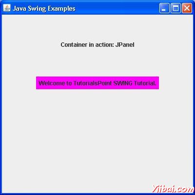 SWING JPanel