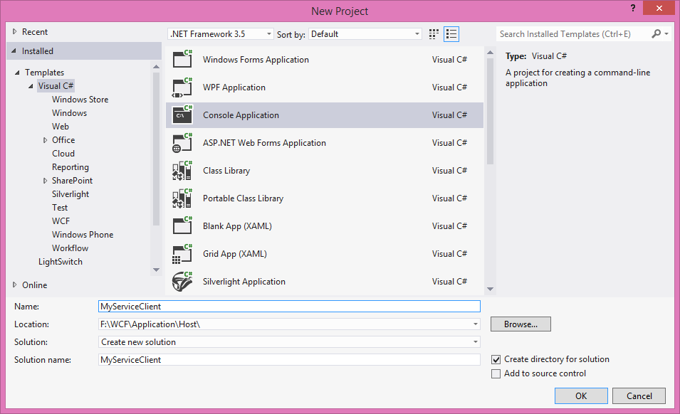 Consuming WCF hosted in IIS