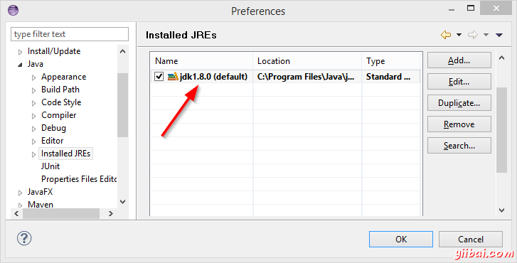 Preferences JDK